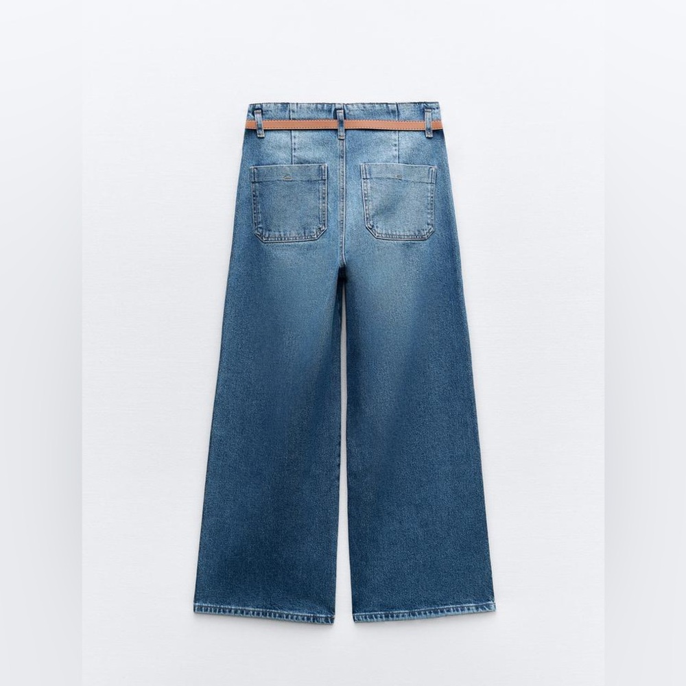 ZARA High Rise Cropped Jeans size 10 - Picture 10 of 12